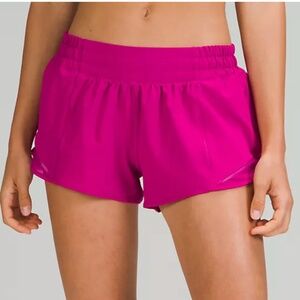 Hotty Hot Low-Rise Lined Short 2.5" Pink - Size 8